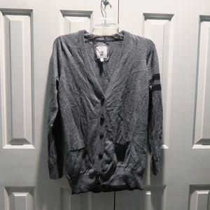 Forever 21 gray varsity striped cardigan